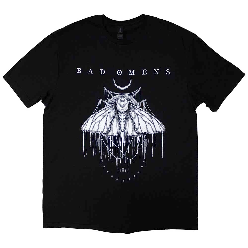 Bad Omens - Moth Heren Tshirt - Zwart